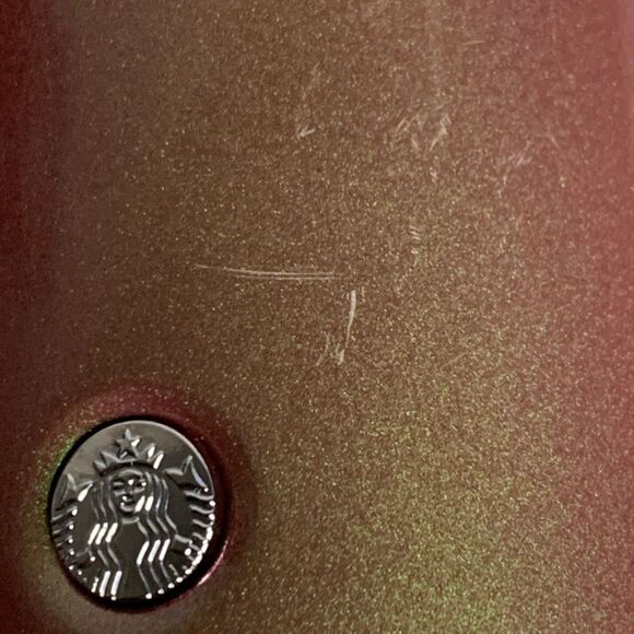 Starbucks 20oz vacuum insulated water bottle Ombré Burgundy/Green - Picture 5 of 10